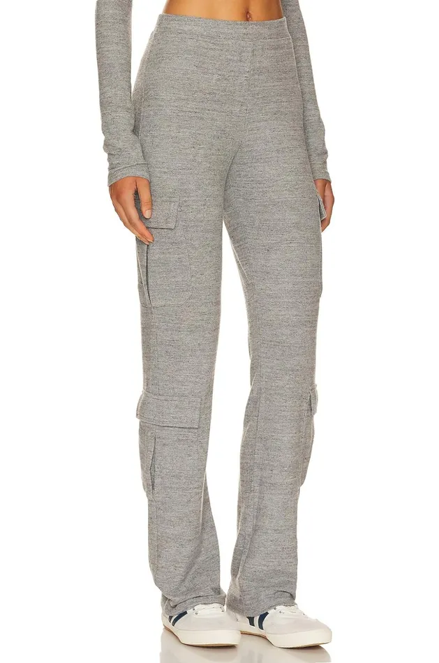 Lovers and Friends Loungewear Women Bari Cargo Pant Heather Grey Lovers and Friends Loungewear Women Bari Cargo Pant Heather Grey