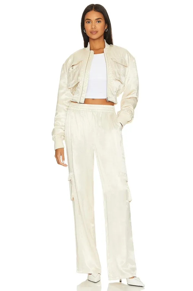Lovers and Friends Pants Women Miranda Cargo Pant Cream