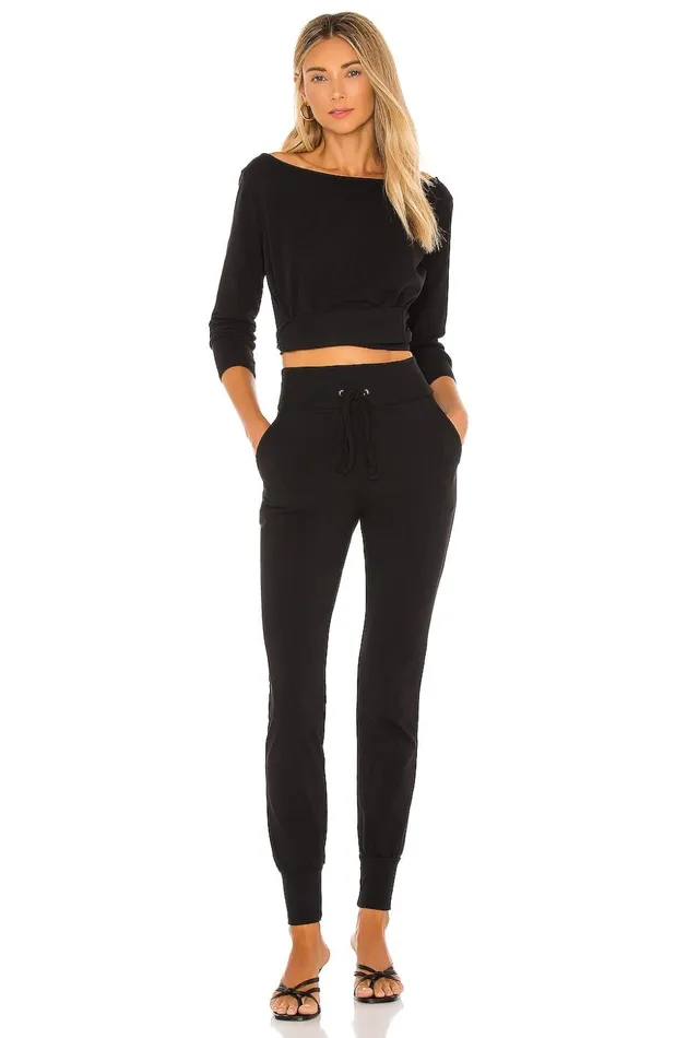 Lovers and Friends Pants Women Slim Jogger Pant Black Lovers and Friends Pants Women Slim Jogger Pant Black