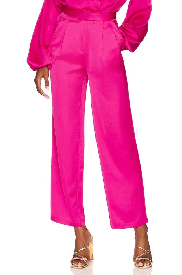 Lovers and Friends Pants Women Taylor Trouser Pant Hot Pink