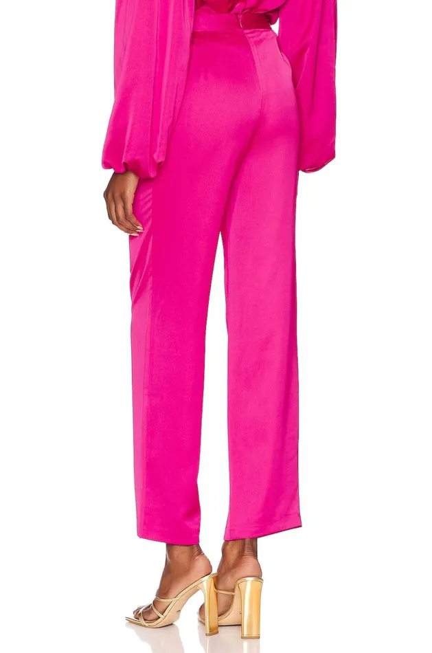 Lovers and Friends Pants Women Taylor Trouser Pant Hot Pink Lovers and Friends Pants Women Taylor Trouser Pant Hot Pink
