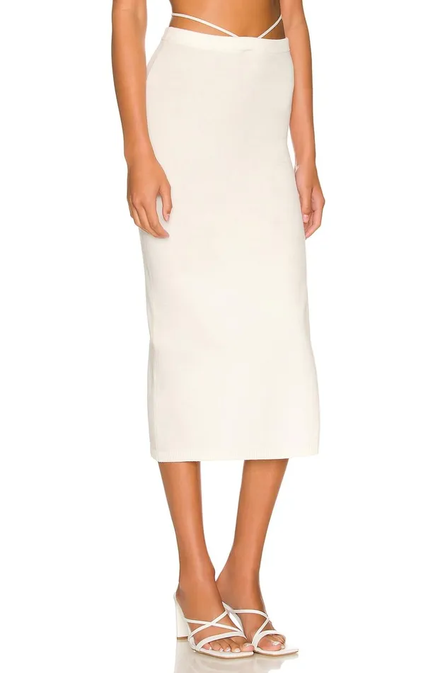 Lovers and Friends Skirts Women Baylor Midi Skirt White