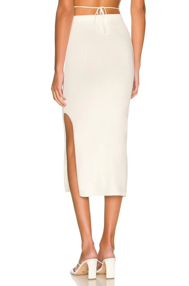 Lovers and Friends Skirts Women Baylor Midi Skirt White
