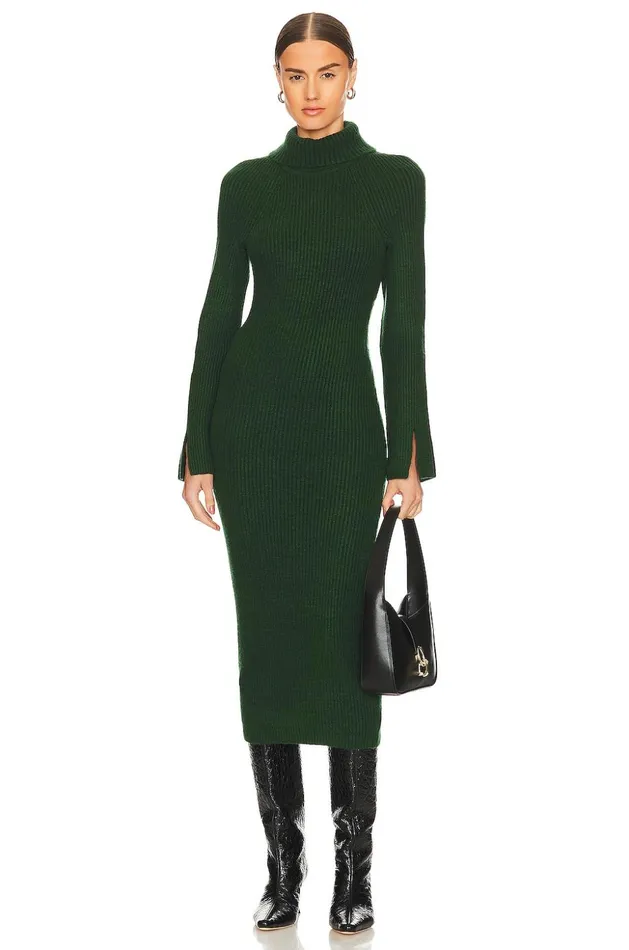 Lovers and Friends Sweaters and Knits Women Coralie Knit Dress Dark Green