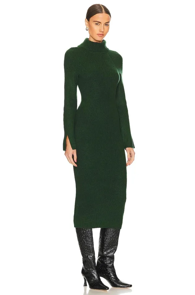 Lovers and Friends Sweaters and Knits Women Coralie Knit Dress Dark Green Lovers and Friends Sweaters and Knits Women Coralie Knit Dress Dark Green