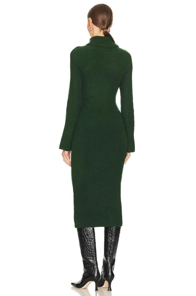 Lovers and Friends Sweaters and Knits Women Coralie Knit Dress Dark Green Lovers and Friends Sweaters and Knits Women Coralie Knit Dress Dark Green