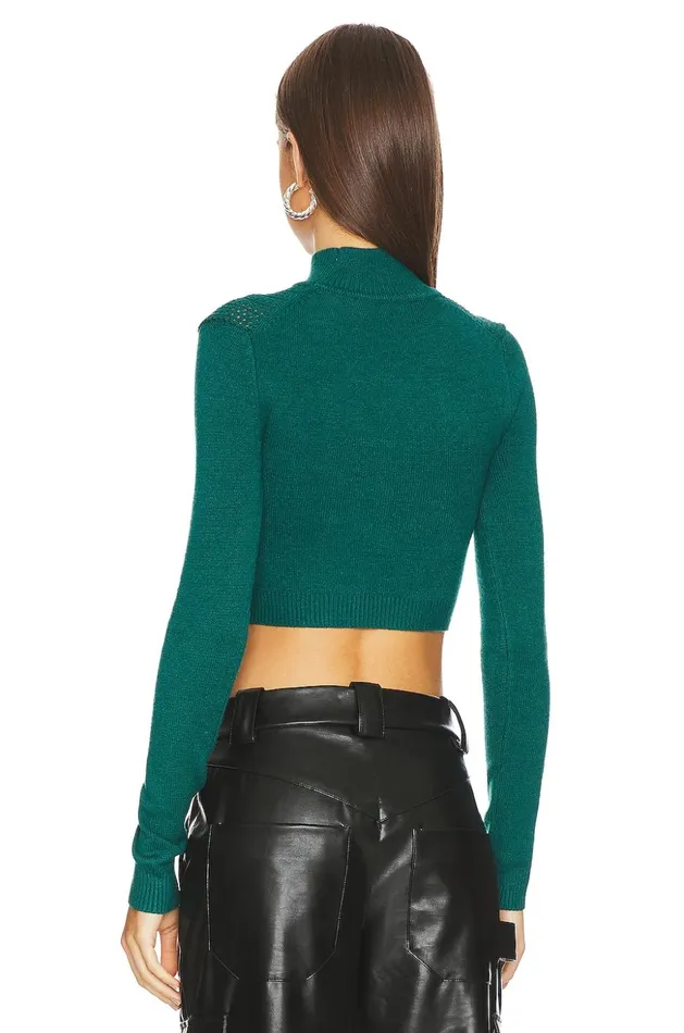 Lovers and Friends Sweaters and Knits Women Mandy Cutout Embellished Sweater Emerald Green Lovers and Friends Sweaters and Knits Women Mandy Cutout Embellished Sweater Emerald Green