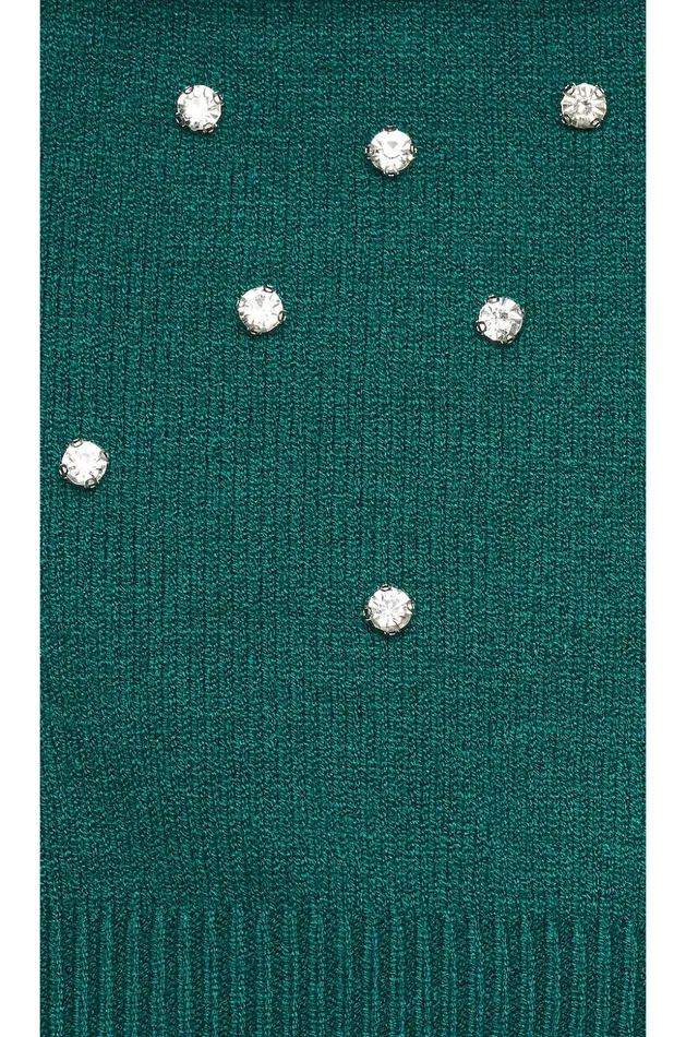 Lovers and Friends Sweaters and Knits Women Mandy Cutout Embellished Sweater Emerald Green Lovers and Friends Sweaters and Knits Women Mandy Cutout Embellished Sweater Emerald Green
