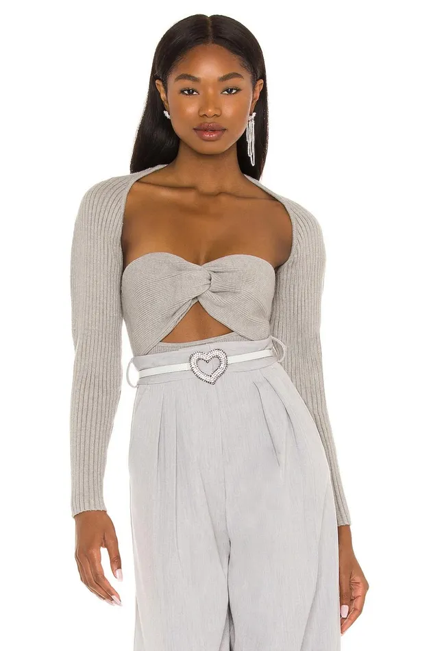 Lovers and Friends Sweaters and Knits Women Michelle Knit Shrug Heather Grey