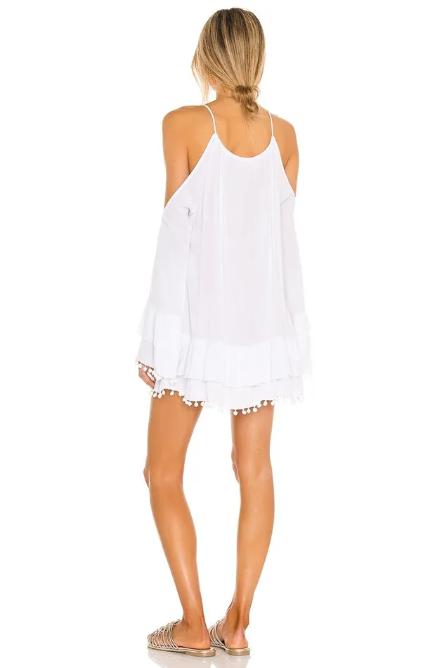 Lovers and Friends Swimsuits and CoverUps Women Tropical Oasis Dress White Lovers and Friends Swimsuits and CoverUps Women Tropical Oasis Dress White