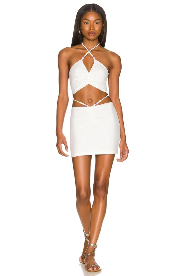 Lovers and Friends Swimsuits and CoverUps Women Wild Side Mini Dress White