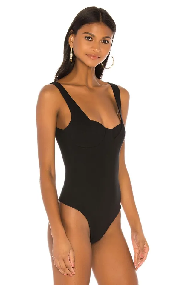 Lovers and Friends Tops Women Aiden Bodysuit Black Lovers and Friends Tops Women Aiden Bodysuit Black