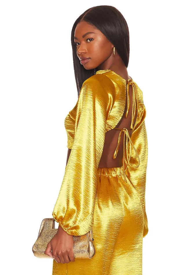 Lovers and Friends Tops Women Britt Blouse Prosecco Gold