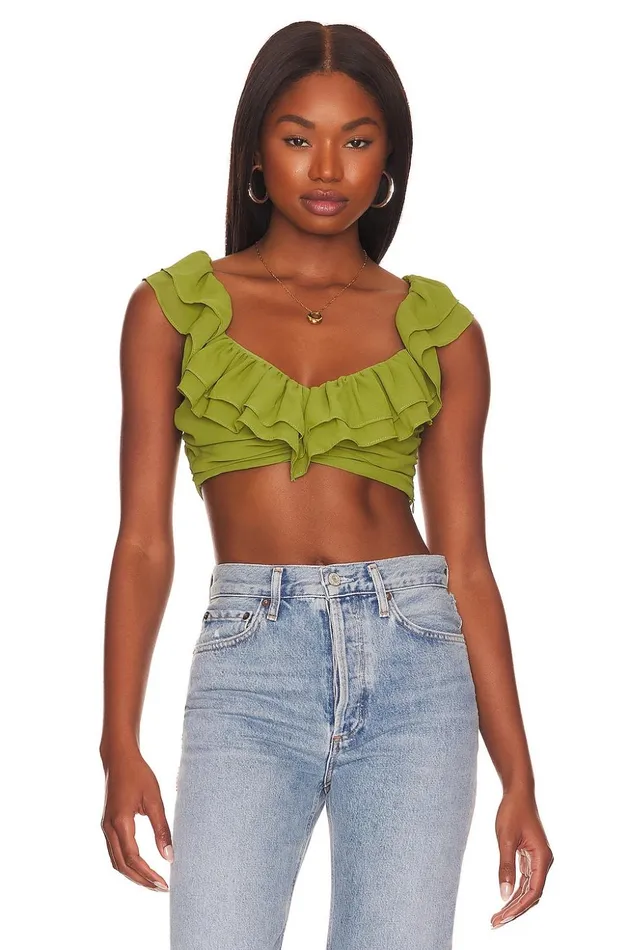 Lovers and Friends Tops Women Caputo Crop Top Green