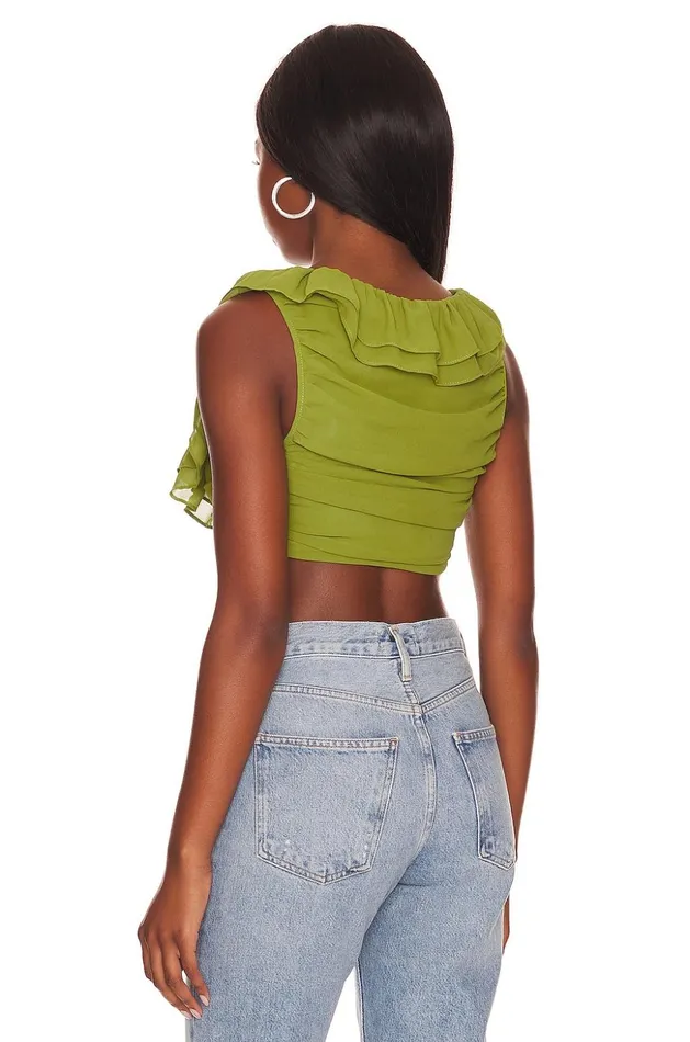 Lovers and Friends Tops Women Caputo Crop Top Green Lovers and Friends Tops Women Caputo Crop Top Green