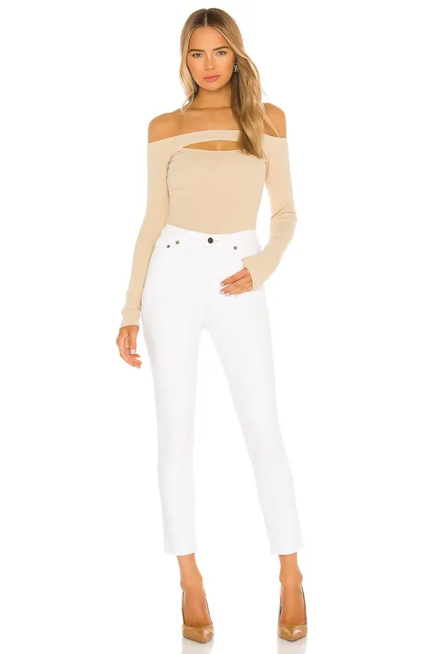 Lovers and Friends Tops Women Cut Out Off Shoulder Top Nude Lovers and Friends Tops Women Cut Out Off Shoulder Top Nude