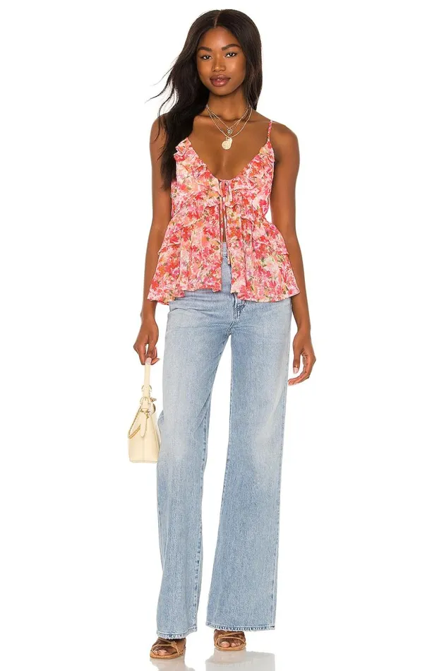 Lovers and Friends Tops Women Hazel Tank Top Cali Blooms Lovers and Friends Tops Women Hazel Tank Top Cali Blooms
