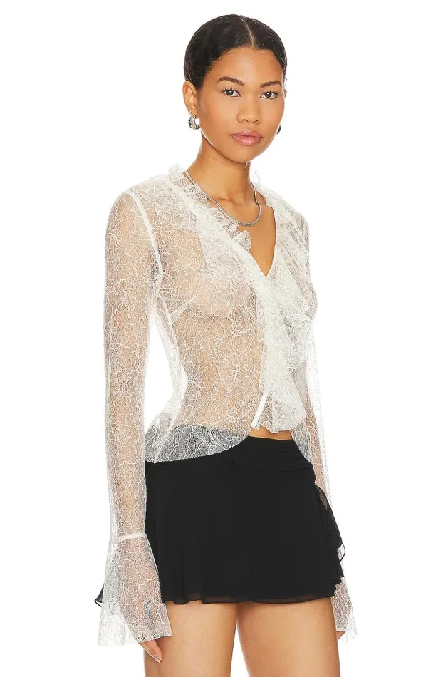 Lovers and Friends Tops Women Hollyn Top White Lovers and Friends Tops Women Hollyn Top White