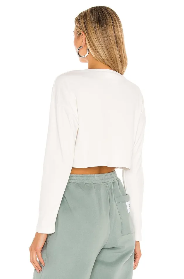 Lovers and Friends Tops Women Keaton Cropped Top White Lovers and Friends Tops Women Keaton Cropped Top White