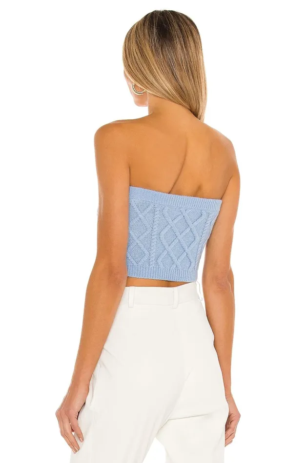 Lovers and Friends Tops Women Opal Tube Top Baby Blue Lovers and Friends Tops Women Opal Tube Top Baby Blue