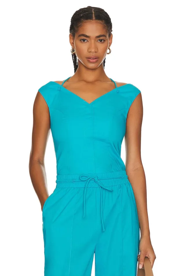 Lovers and Friends Tops Women Rockaway Top Cerulean Blue