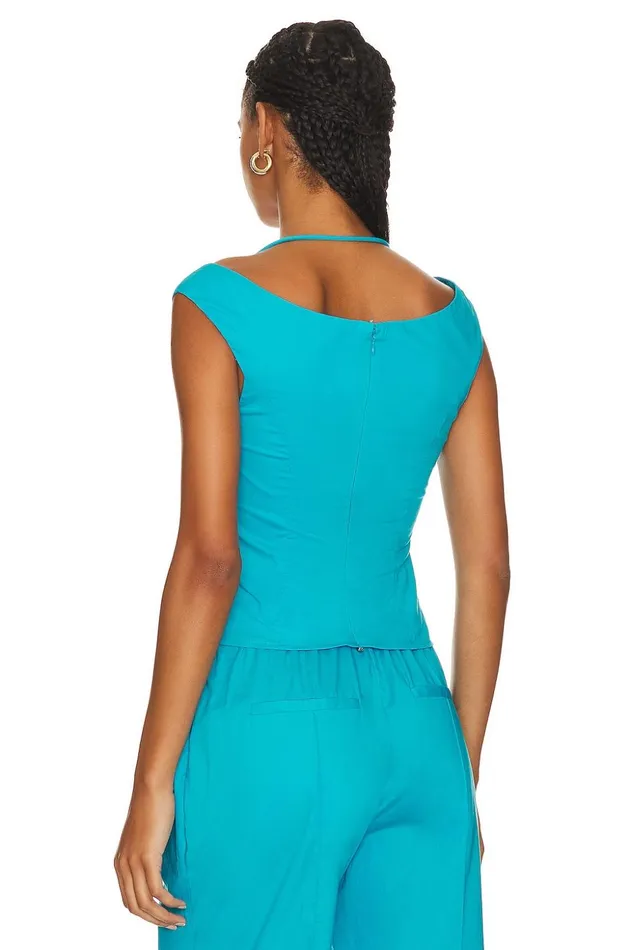 Lovers and Friends Tops Women Rockaway Top Cerulean Blue Lovers and Friends Tops Women Rockaway Top Cerulean Blue