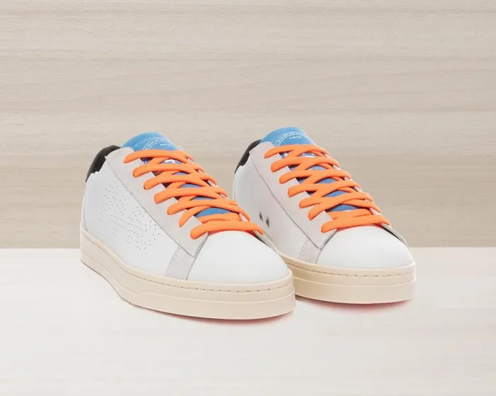 Low Tops Men P448 Jack WhiteNeon Orange Low Tops Men P448 Jack WhiteNeon Orange