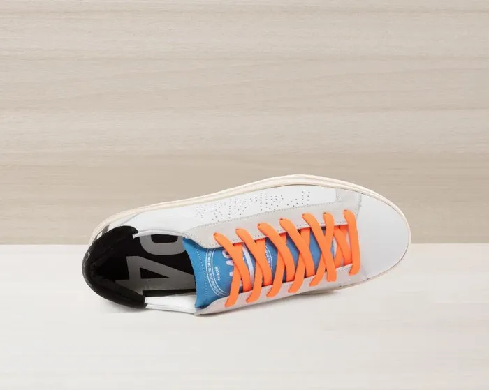 Low Tops Men P448 Jack WhiteNeon Orange Low Tops Men P448 Jack WhiteNeon Orange