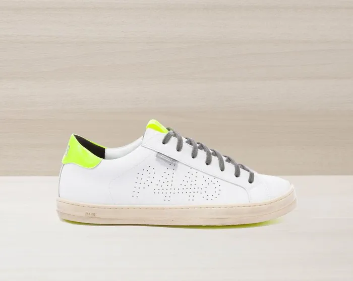 Low Tops Men P448 John Recycled WhiteYellow