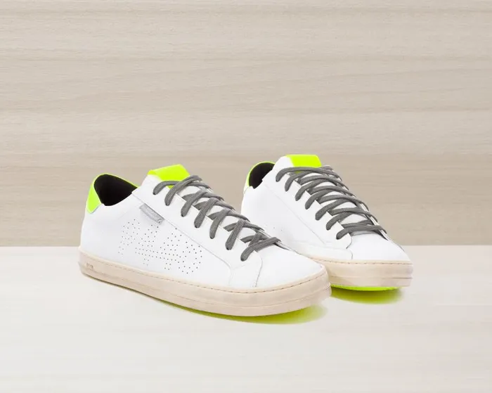 Low Tops Men P448 John Recycled WhiteYellow Low Tops Men P448 John Recycled WhiteYellow
