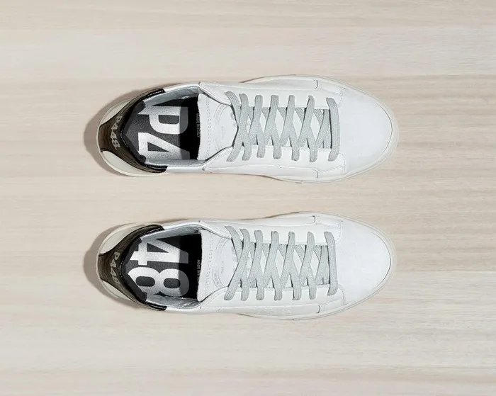 Low Tops Women P448 Thea WhiteBlack Low Tops Women P448 Thea WhiteBlack