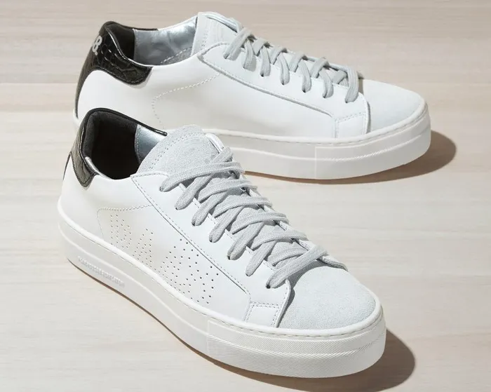 Low Tops Women P448 Thea WhiteBlack Low Tops Women P448 Thea WhiteBlack