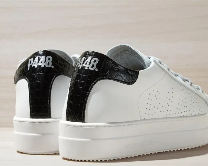 Low Tops Women P448 Thea WhiteBlack Low Tops Women P448 Thea WhiteBlack