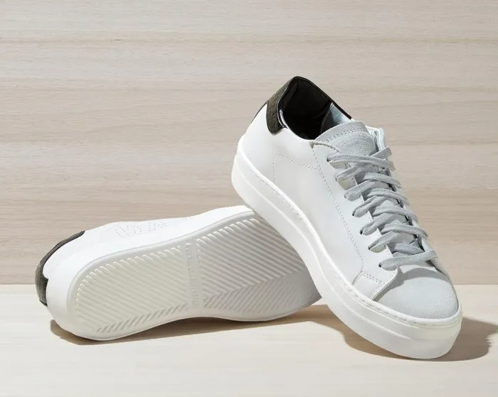 Low Tops Women P448 Thea WhiteBlack Low Tops Women P448 Thea WhiteBlack
