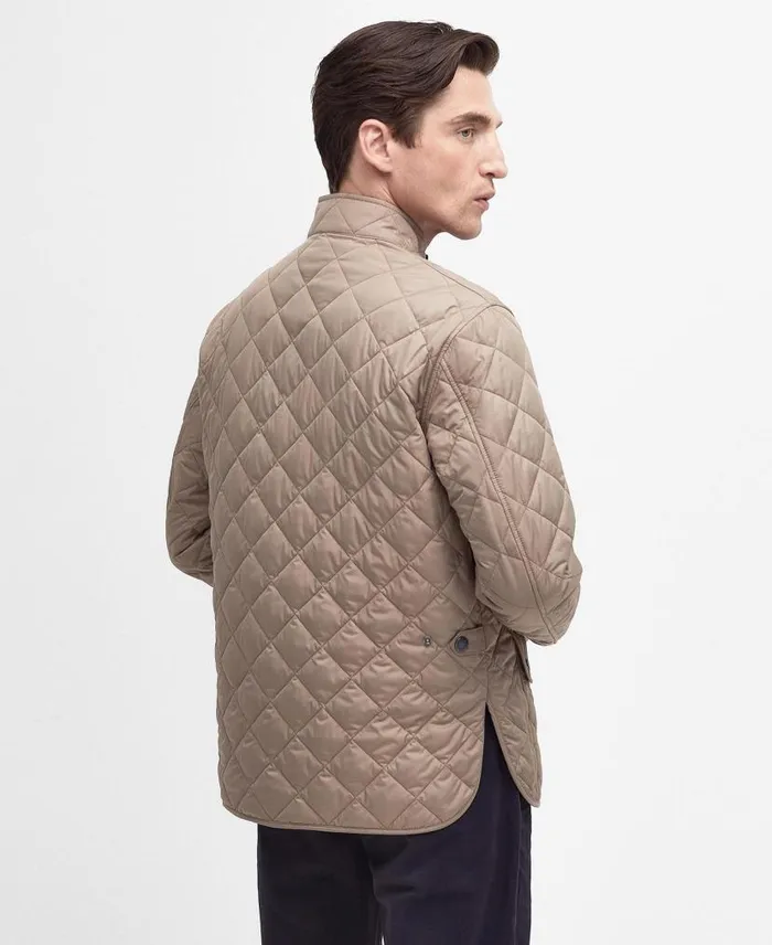 Lowerdale Quilted Jacket Dark Mossdress Men Barbour Quilted Jackets