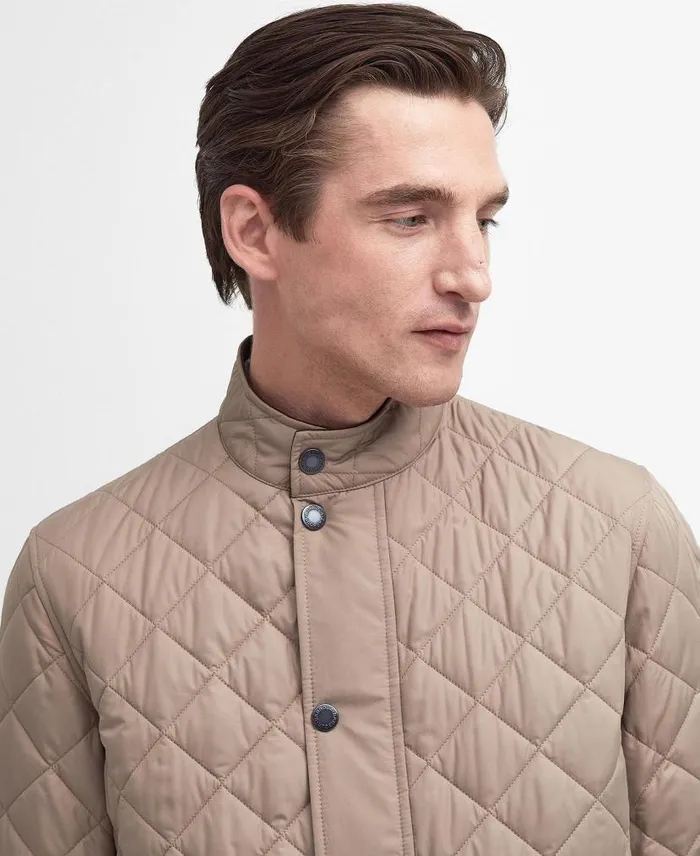 Lowerdale Quilted Jacket Dark Mossdress Men Barbour Quilted Jackets