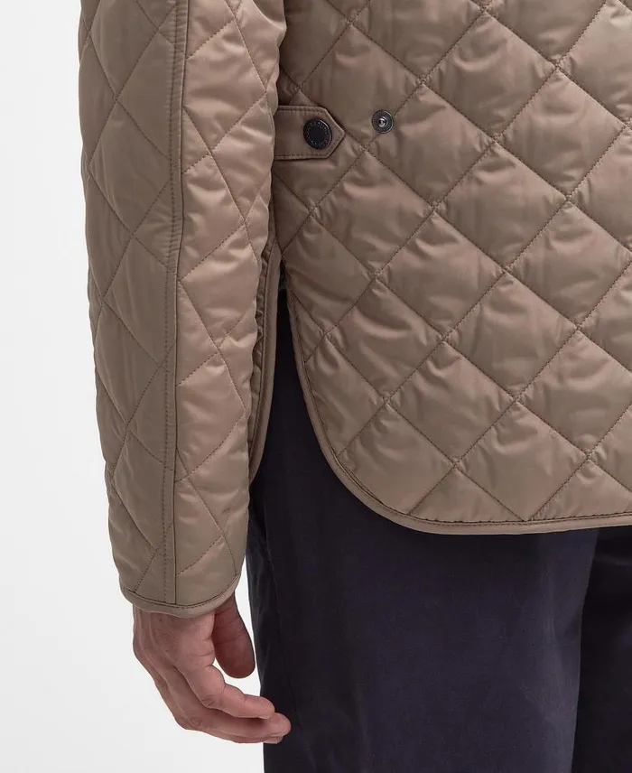 Lowerdale Quilted Jacket Dark Mossdress Men Barbour Quilted Jackets