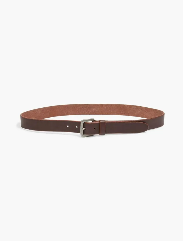 Lucky Brand Belts Men Santa Fe Leather Belt Medium Brown