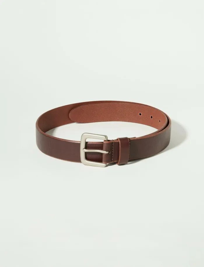 Lucky Brand Belts Men Santa Fe Leather Belt Medium Brown