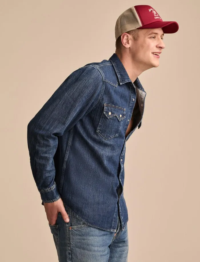 Lucky Brand ButtonDowns Men Gold Rush Saloon Long Sleeve Shirt Rodeo
