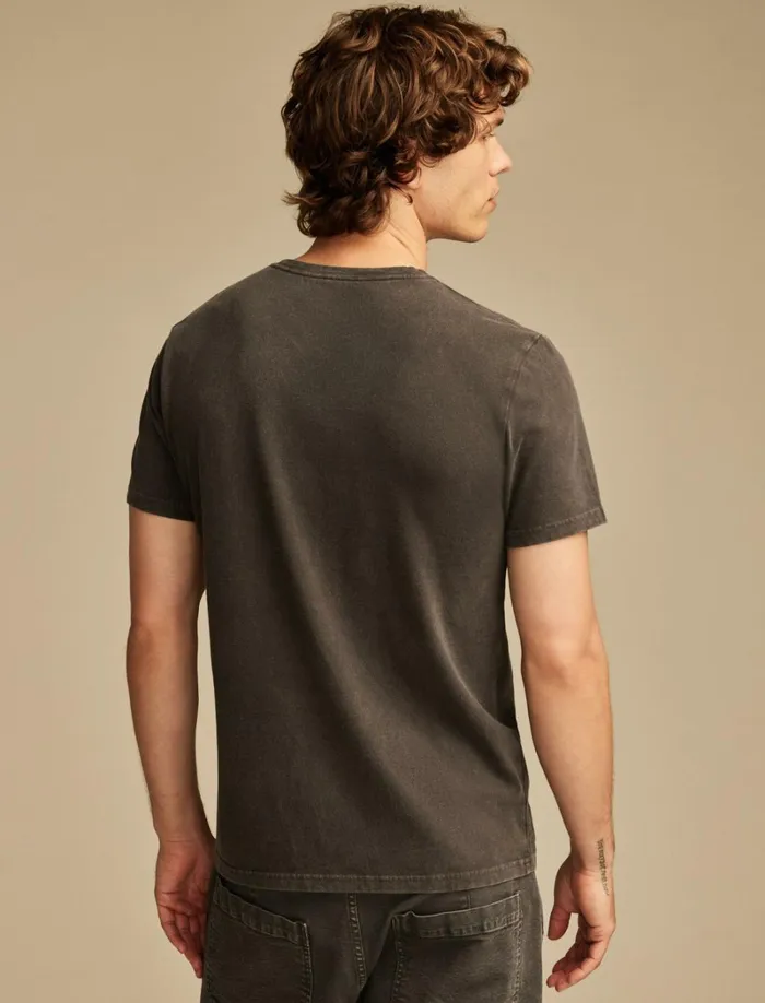 Lucky Brand Graphic Tees Men Grateful Dead Floral Jet Black