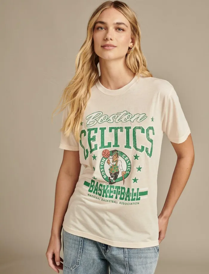 Lucky Brand Graphic Tees Women Celtics Graphic Tee 280 Cream