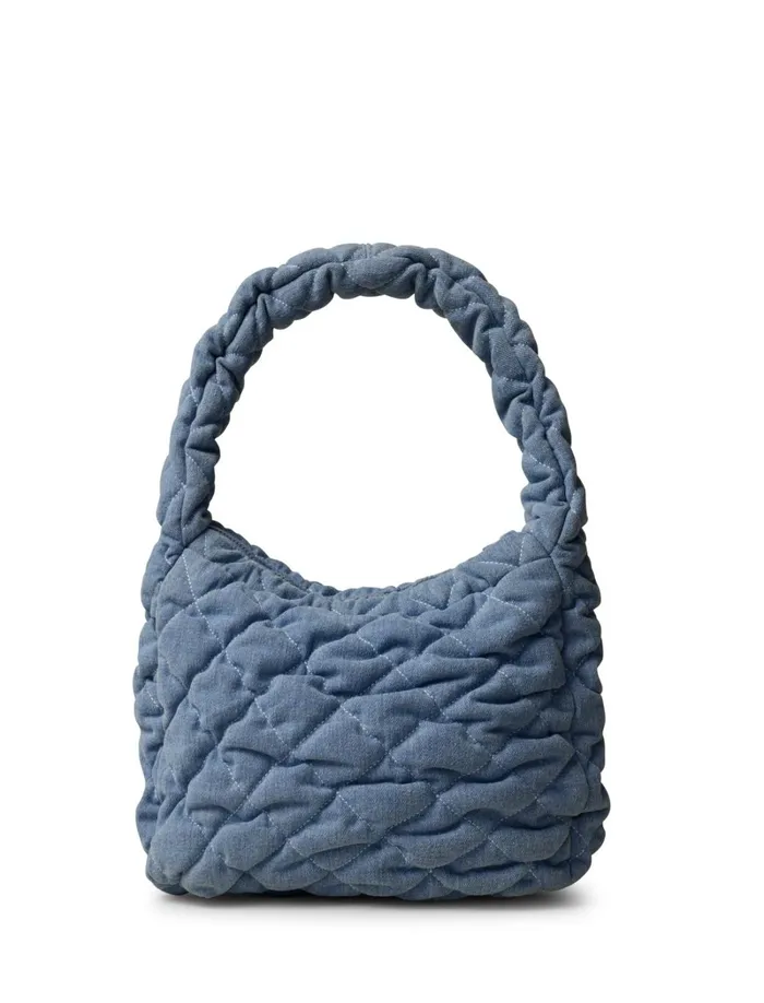 Lucky Brand Handbags Women Quilted Denim Tote Washed Denim