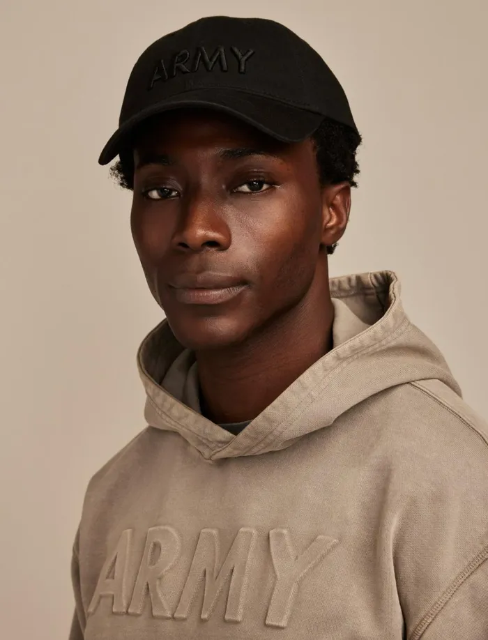 Lucky Brand Hats Men Army Baseball Cap Black