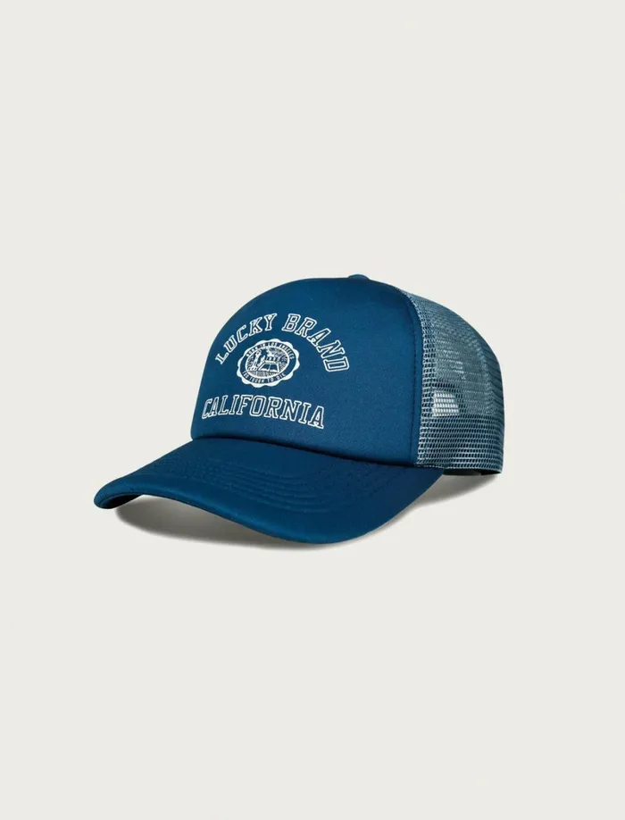 Lucky Brand Hats Women Lucky Collegiate Trucker Hat Rinse