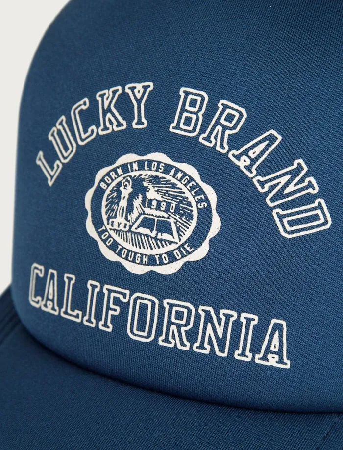 Lucky Brand Hats Women Lucky Collegiate Trucker Hat Rinse