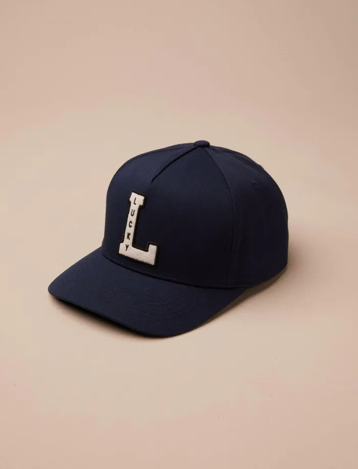 Lucky Brand Hats Women Lucky Vintage Embroidered Baseball Cap Dark Blue
