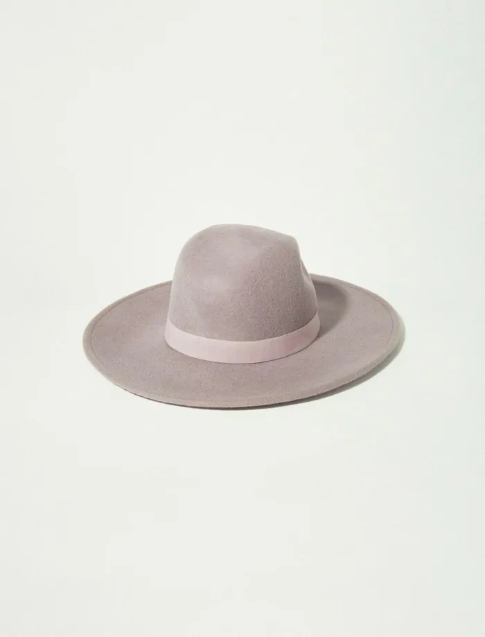 Lucky Brand Hats Women Wool Wide Brim Ranger Hat Dark Grey