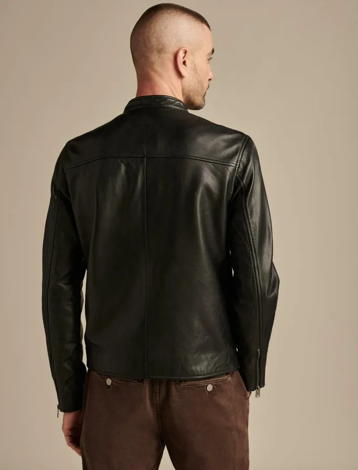 Lucky Brand Jackets and Outerwear Men Clean Leather Bonneville Jacket 001 Black