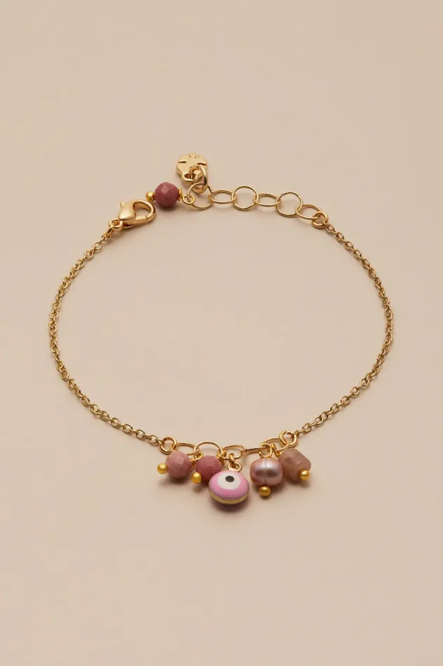 Lucky Brand Jewelry Women Evil Eye Bracelet Pink